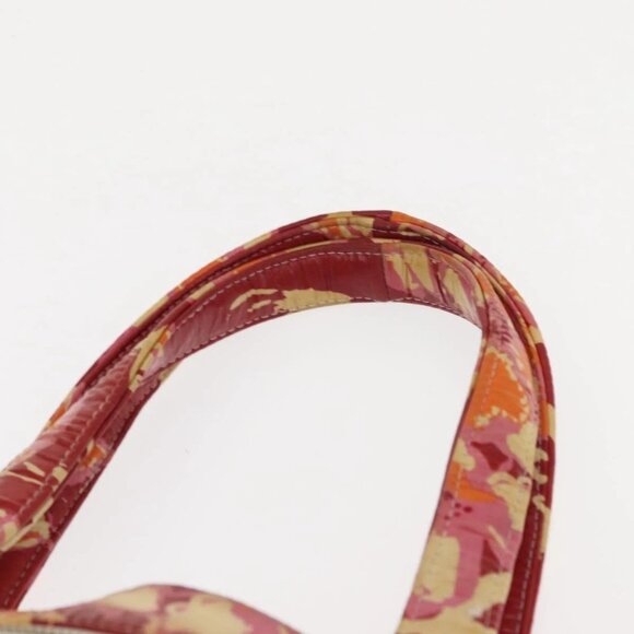 CHANEL High Summer Tote Bag Coated Canvas Red CC Auth - Picture 6 of 15